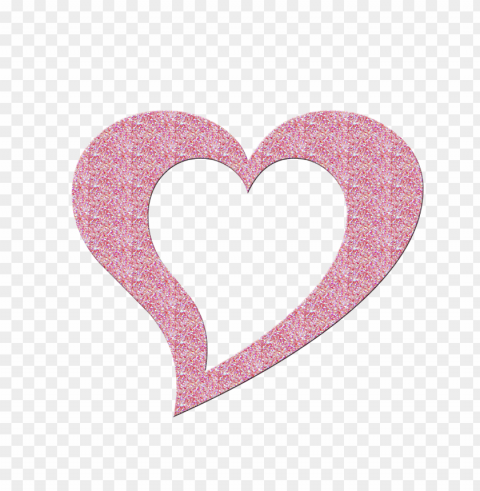 glitter heart Transparent PNG Isolated Illustrative Element