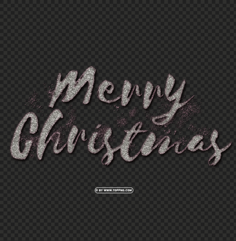 glitter silver merry christmas text PNG images without subscription