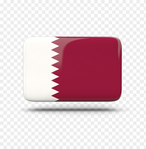 glossy qatar flag button icon Clear PNG