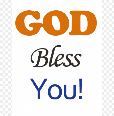 god bless Isolated Character on Transparent Background PNG