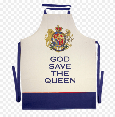 god save the queen apron Isolated Object on HighQuality Transparent PNG