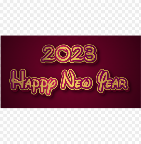 gold 2023 happy new year background PNG images with transparent canvas variety