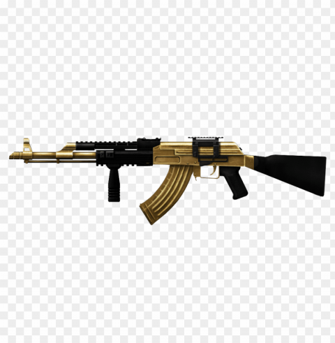 gold ak47 PNG images for personal projects