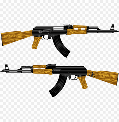 gold ak47 Free PNG images with alpha transparency