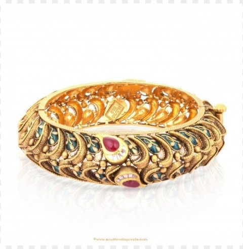 gold bangles designs malabar gold Clear Background PNG Isolated Item