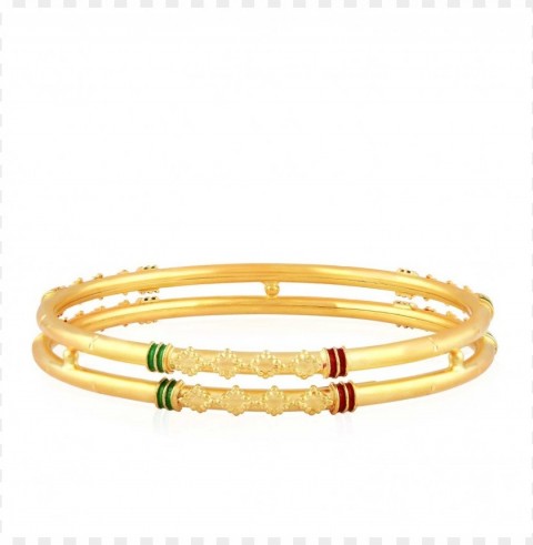 gold bangles designs malabar gold Clear Background PNG Isolation