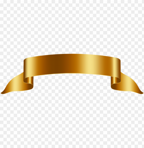 gold banner Isolated Design Element in HighQuality Transparent PNG