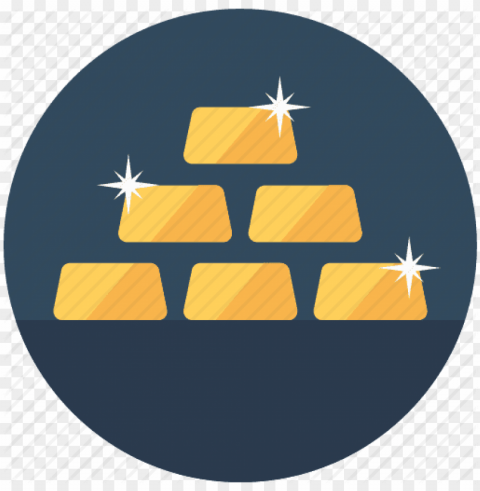 gold bar icon PNG with no background diverse variety