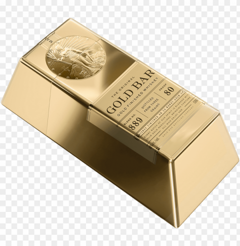 gold bar PNG with alpha channel for download