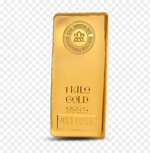 gold bar PNG with Clear Isolation on Transparent Background