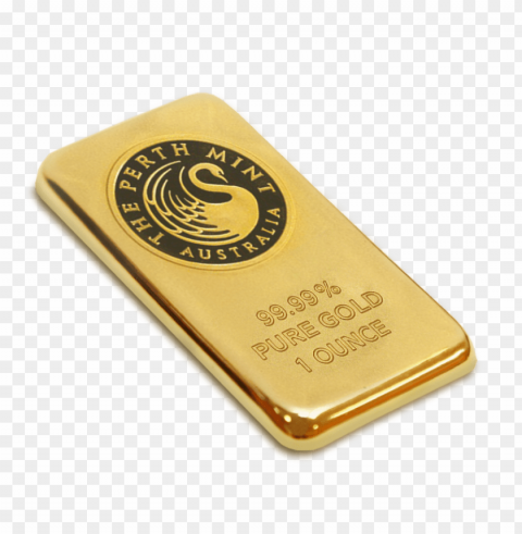 gold bar PNG with clear transparency