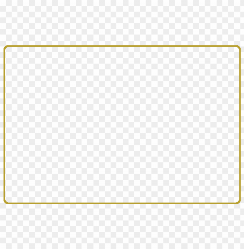 Gold Border Isolated Object With Transparency In PNG