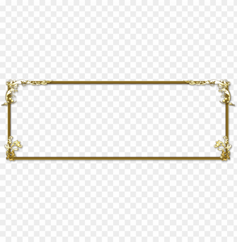 Gold Border Isolated PNG Graphic With Transparency