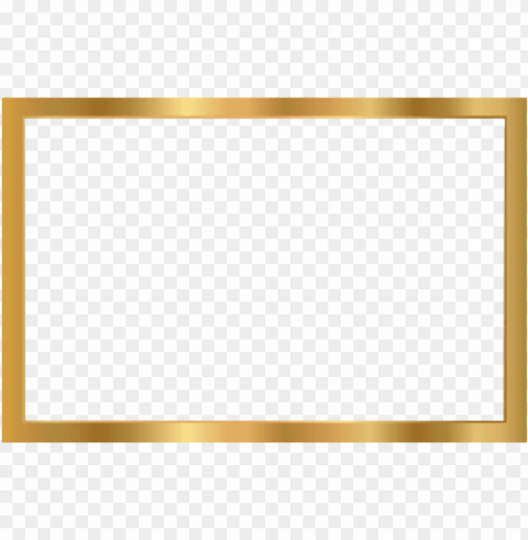 Gold Border Isolated PNG Object With Clear Background