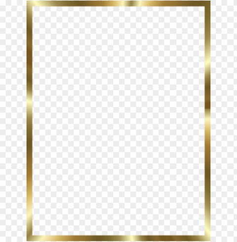 Gold Border Isolated Subject In Transparent PNG