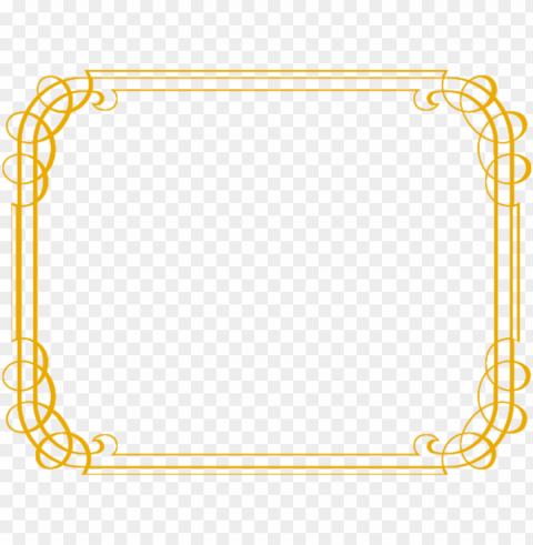 gold border Isolated Subject on Clear Background PNG