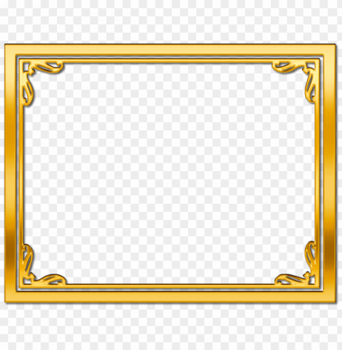 Gold Border Isolated Subject On HighQuality PNG