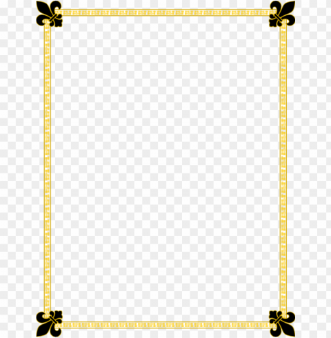 Gold Border Transparent PNG Images With High Resolution