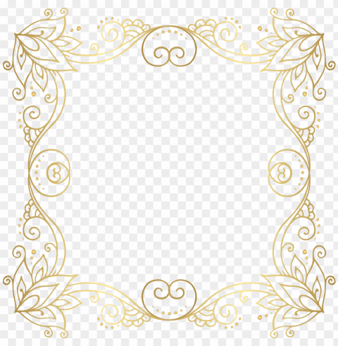 gold border Transparent PNG Isolated Element with Clarity PNG transparent with Clear Background ID 8e1efad8