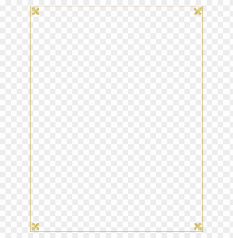 Gold Border Transparent PNG Isolated Graphic Element