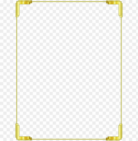 Gold Border Transparent PNG Isolated Illustration