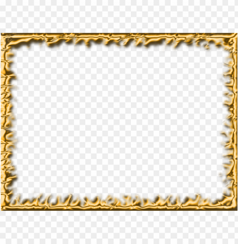 Gold Border Transparent PNG Isolated Object