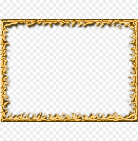 Gold Border Transparent PNG Isolated Object Design