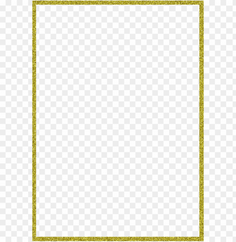 Gold Border Transparent PNG Isolated Subject