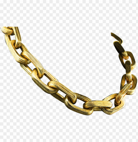 Gold Chain Isolated Graphic On Clear PNG