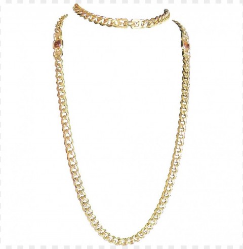 Gold Chain Transparent PNG Object Isolation
