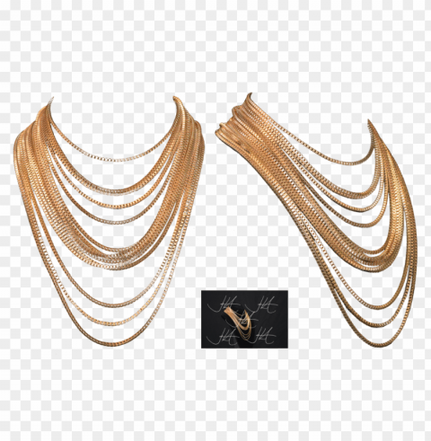 gold chains for men PNG images with alpha transparency free