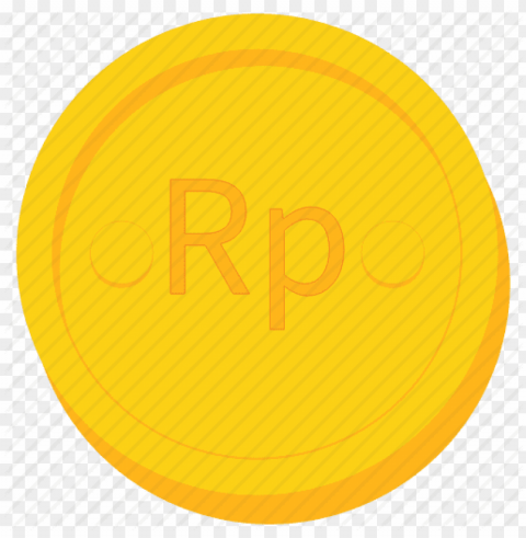 gold coin icon Alpha channel transparent PNG