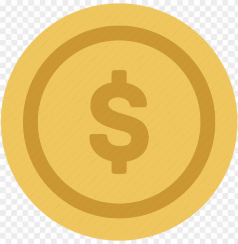 gold coin icon Clean Background Isolated PNG Design