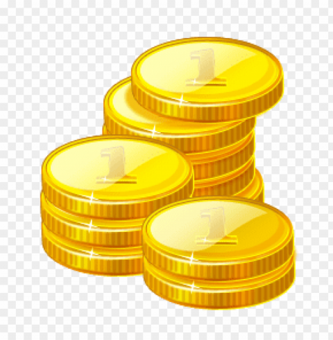 gold coin icon Clean Background Isolated PNG Image