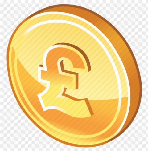 gold coin icon Clear Background Isolated PNG Graphic