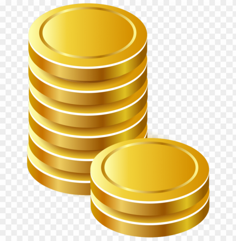 gold coin Isolated Item on Clear Transparent PNG