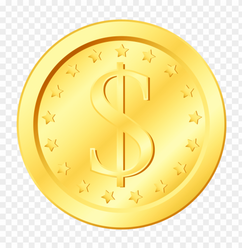 gold coin Isolated Item with Clear Background PNG