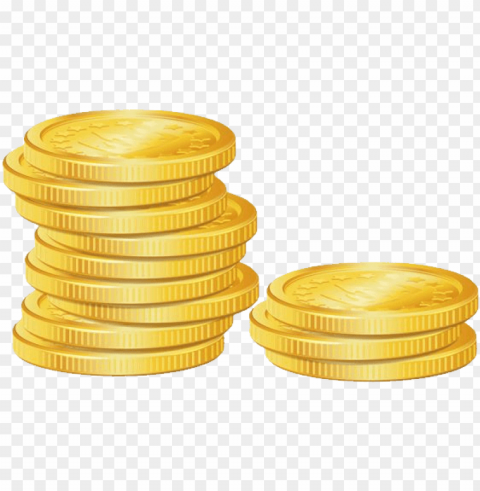 gold coin Isolated Object with Transparent Background in PNG