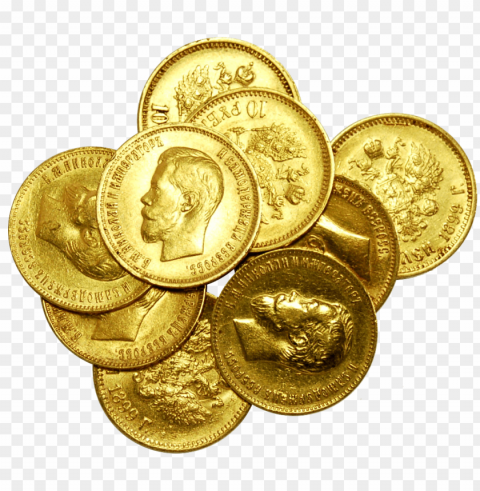 gold coin Isolated Subject in HighResolution PNG