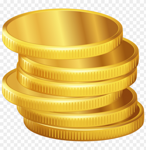 gold coin vector PNG with alpha channel