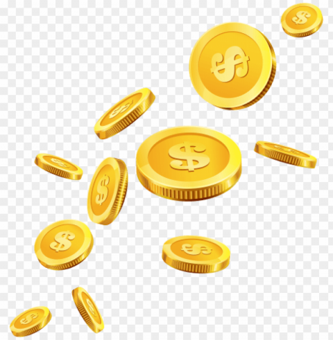 gold coin vector Isolated Design Element in HighQuality Transparent PNG