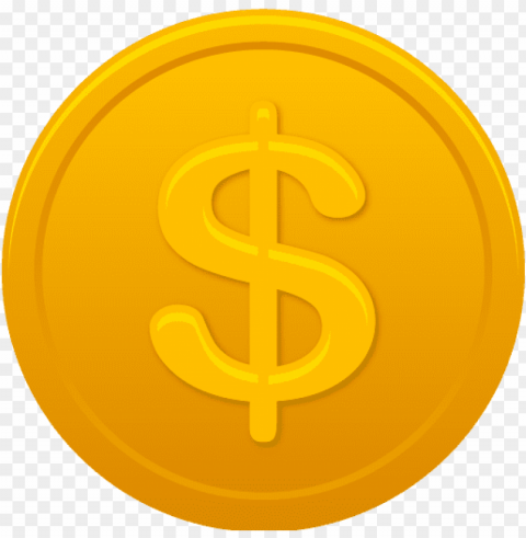 gold coin vector Isolated Design Element on Transparent PNG