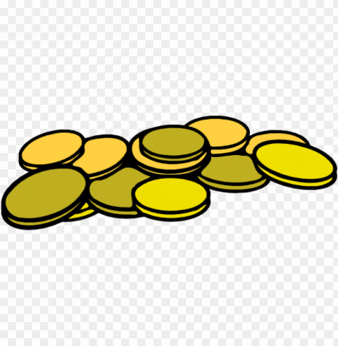 gold coins clipart PNG graphics with alpha transparency bundle