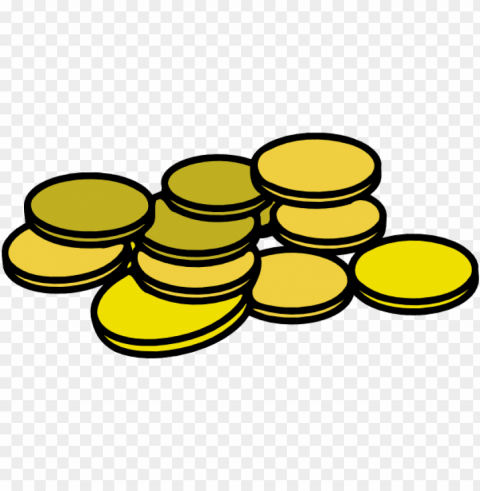 gold coins clipart PNG graphics with clear alpha channel selection