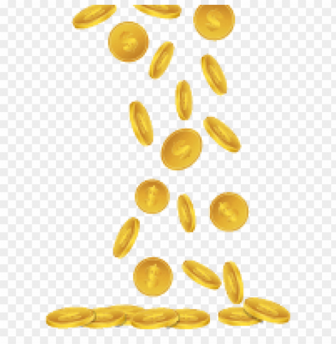 gold coins falling PNG transparent photos extensive collection