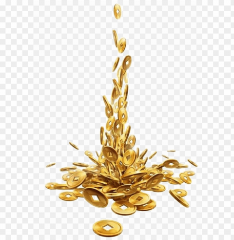 gold coins falling PNG transparent photos massive collection