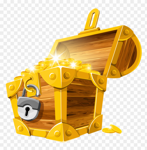 gold coins treasure Transparent Background Isolated PNG Illustration