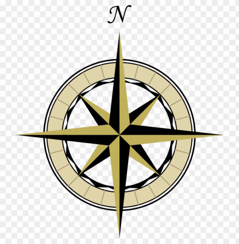 Gold Compass Rose PNG Pictures With No Backdrop Needed