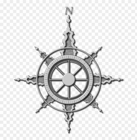 Gold Compass Rose PNG Pictures With No Background