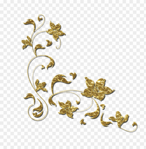 Gold Corner Designs PNG Images With No Background Necessary